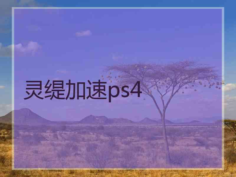 灵缇加速ps4