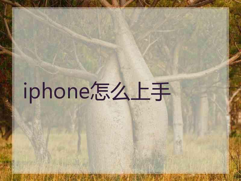 iphone怎么上手