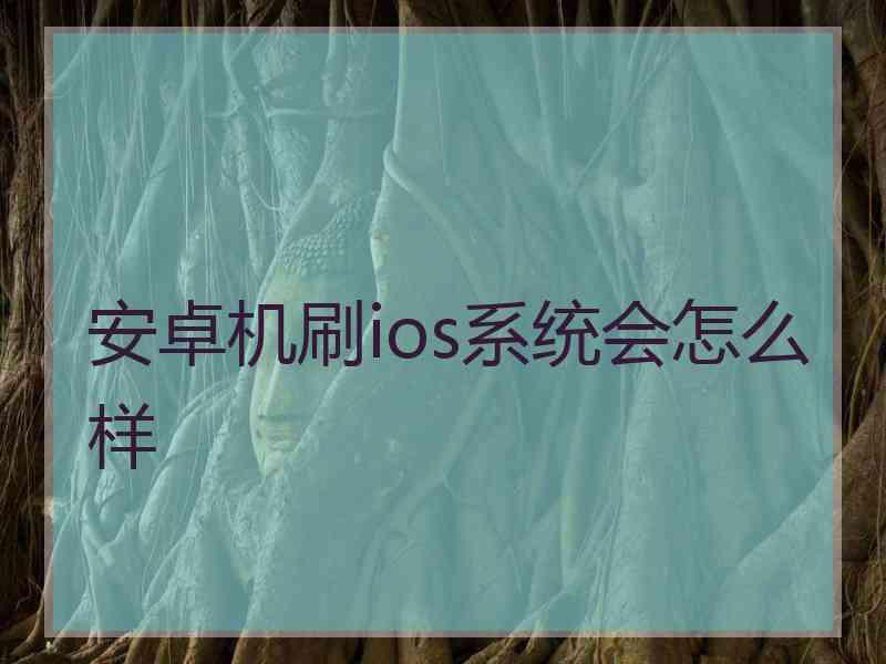 安卓机刷ios系统会怎么样