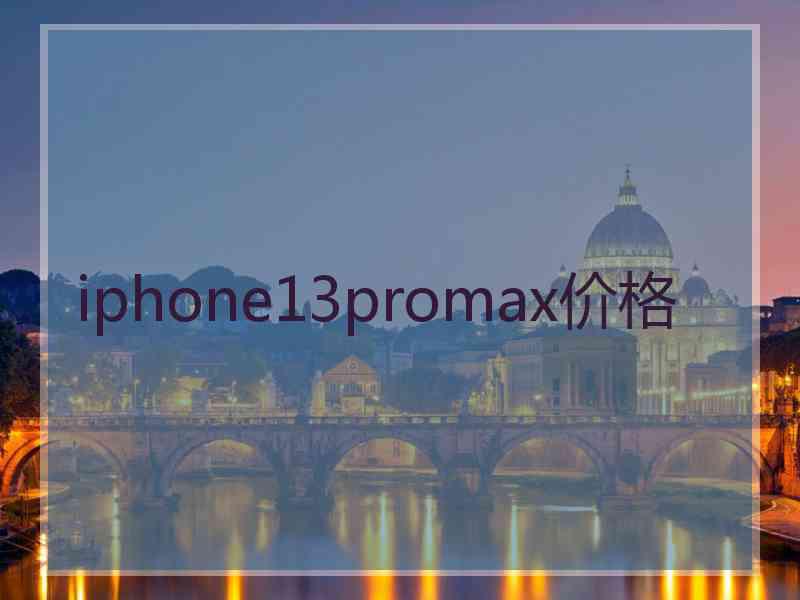 iphone13promax价格