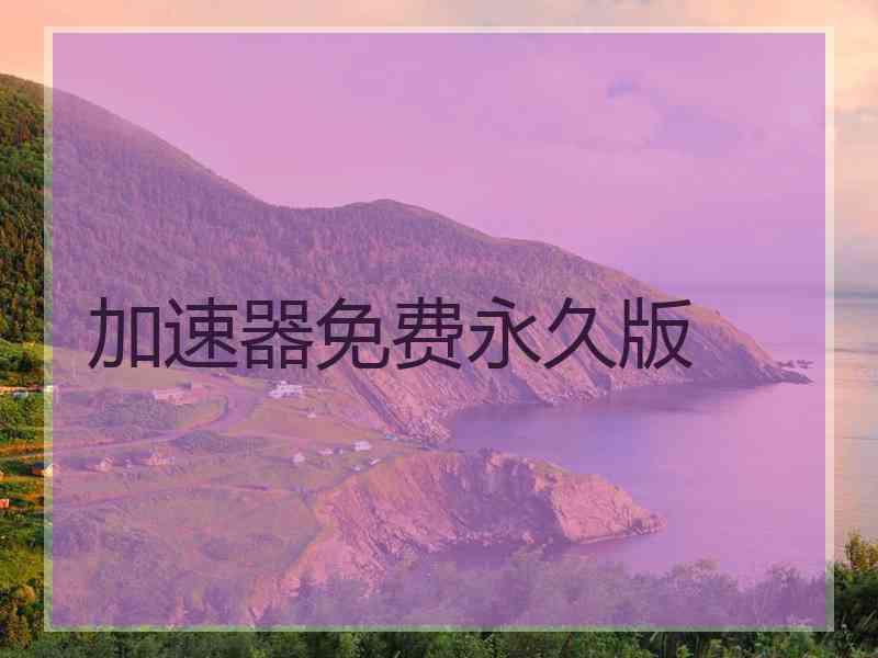 加速器免费永久版