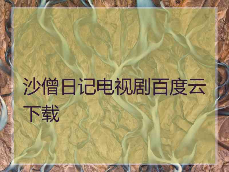 沙僧日记电视剧百度云下载