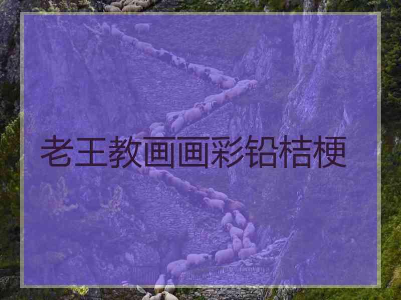 老王教画画彩铅桔梗