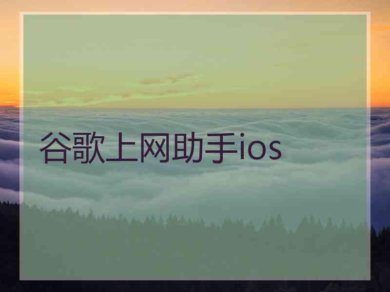 谷歌上网助手ios