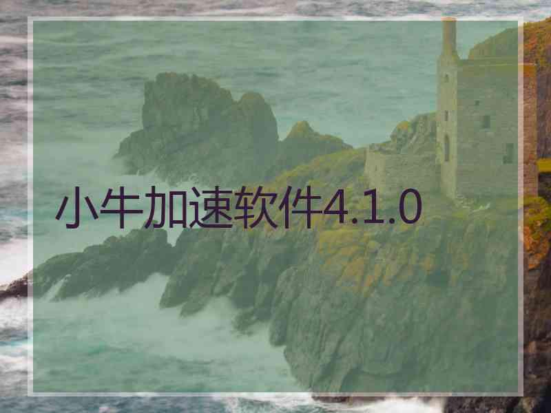 小牛加速软件4.1.0