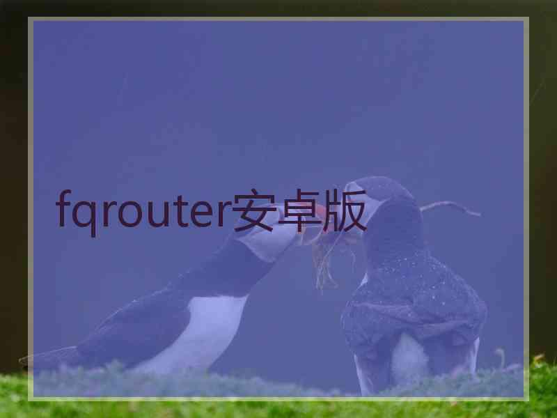 fqrouter安卓版