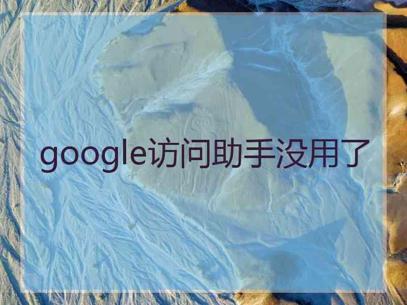 google访问助手没用了