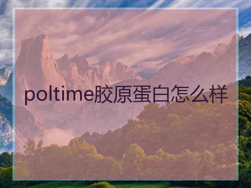 poltime胶原蛋白怎么样