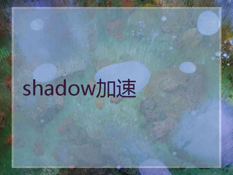 shadow加速