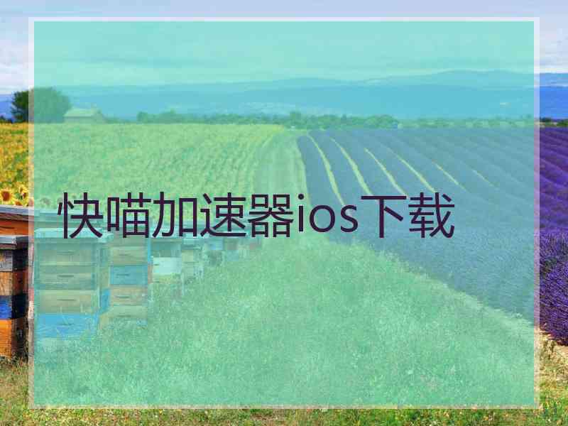 快喵加速器ios下载