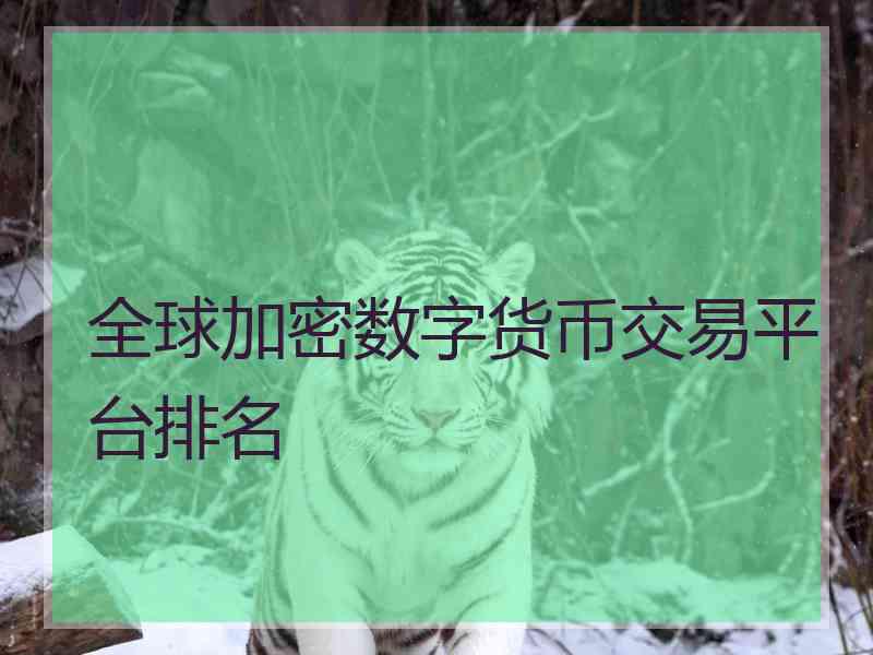 全球加密数字货币交易平台排名