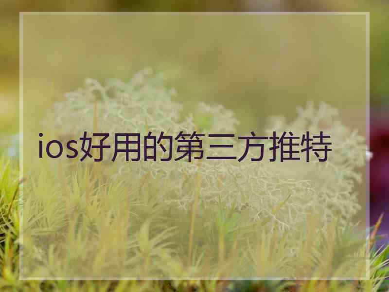 ios好用的第三方推特