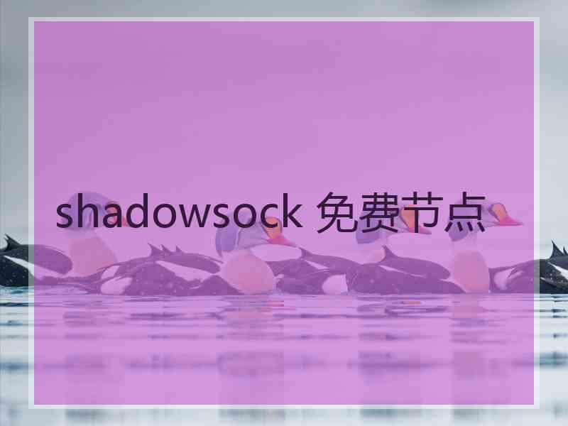 shadowsock 免费节点