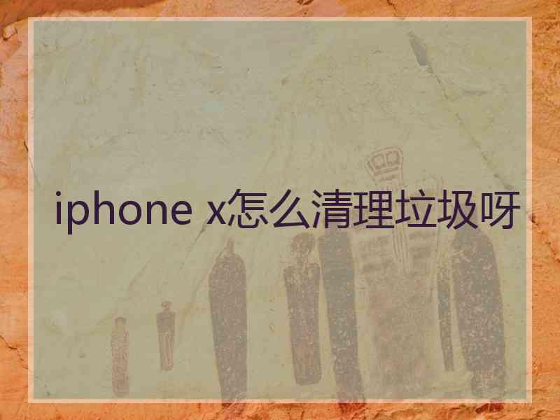 iphone x怎么清理垃圾呀