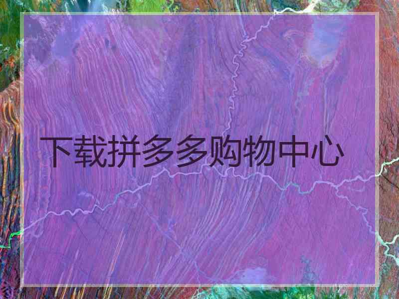 下载拼多多购物中心