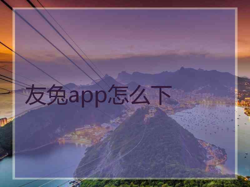 友兔app怎么下