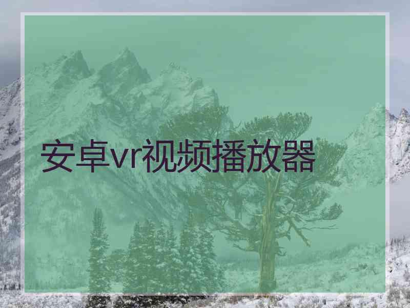 安卓vr视频播放器