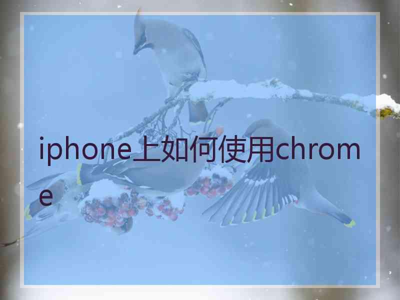 iphone上如何使用chrome