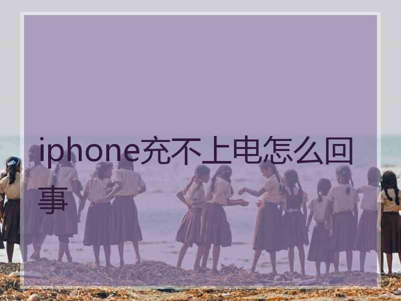 iphone充不上电怎么回事