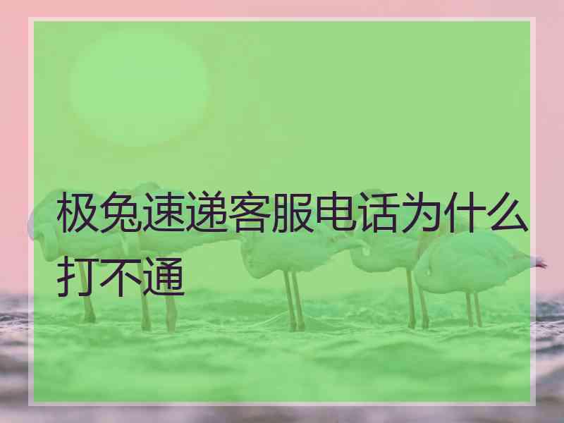 极兔速递客服电话为什么打不通