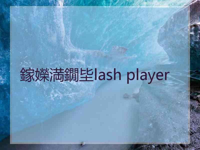 鎵嬫満鐗坒lash player