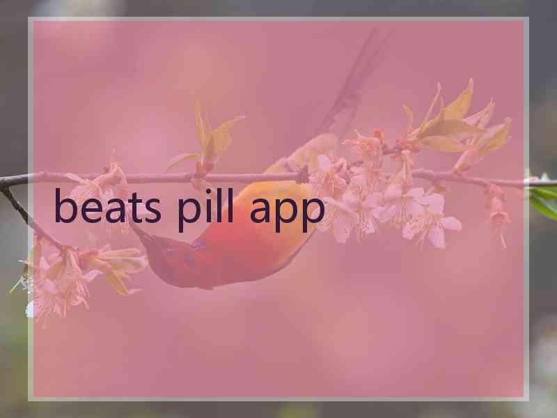 beats pill app