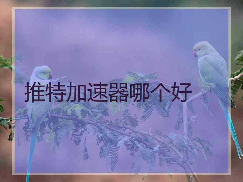 推特加速器哪个好