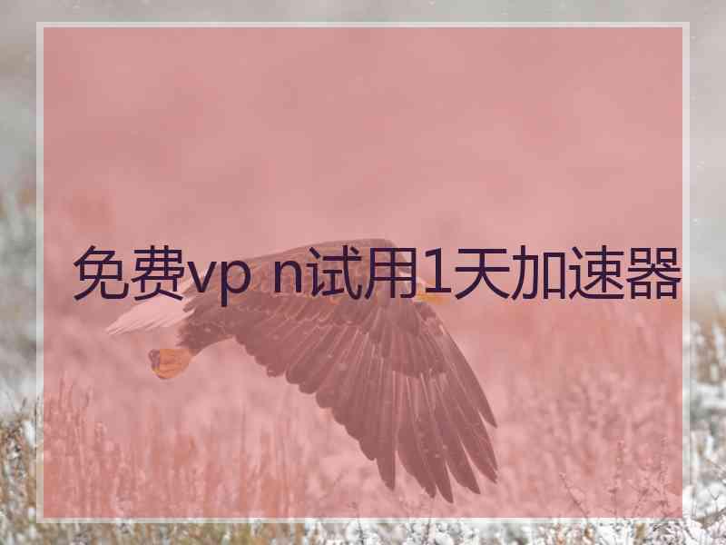 免费vp n试用1天加速器