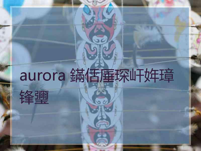 aurora 鏋佸厜琛屽姩璋锋瓕