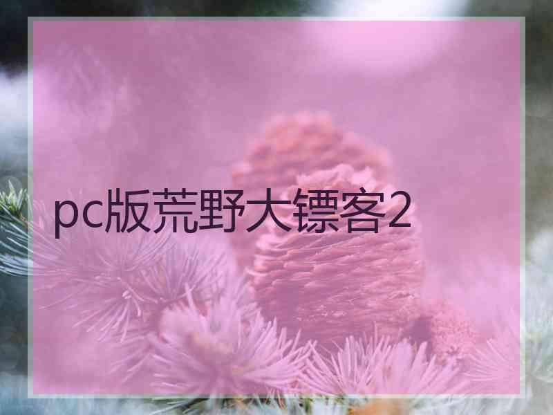 pc版荒野大镖客2