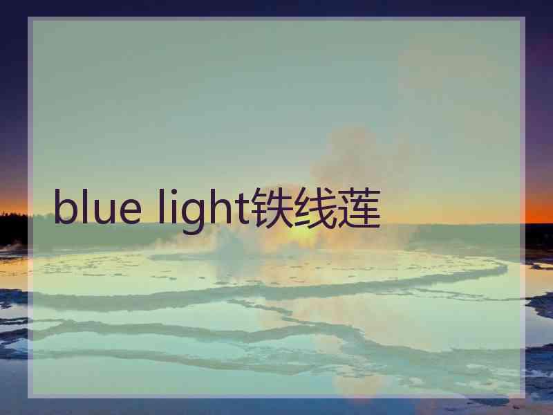 blue light铁线莲