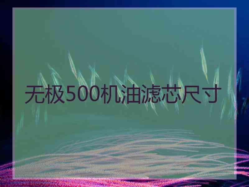 无极500机油滤芯尺寸