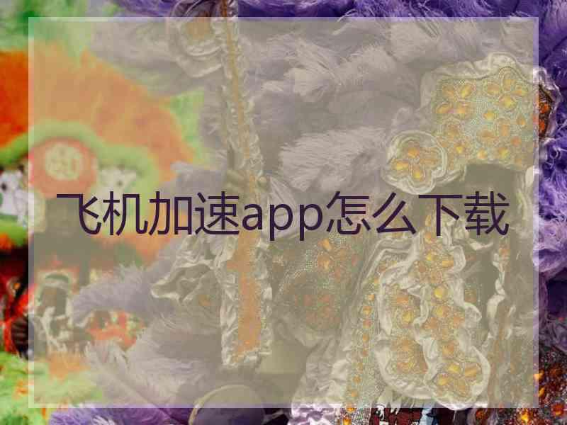 飞机加速app怎么下载