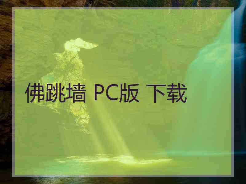 佛跳墙 PC版 下载