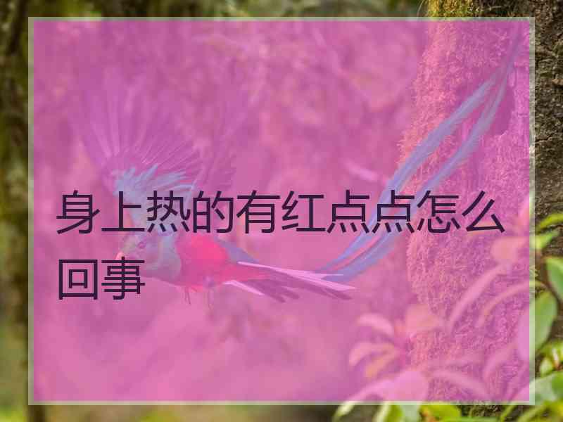 身上热的有红点点怎么回事