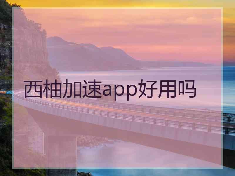 西柚加速app好用吗