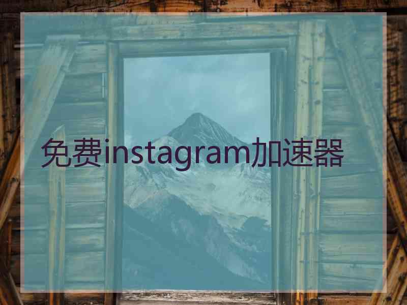 免费instagram加速器