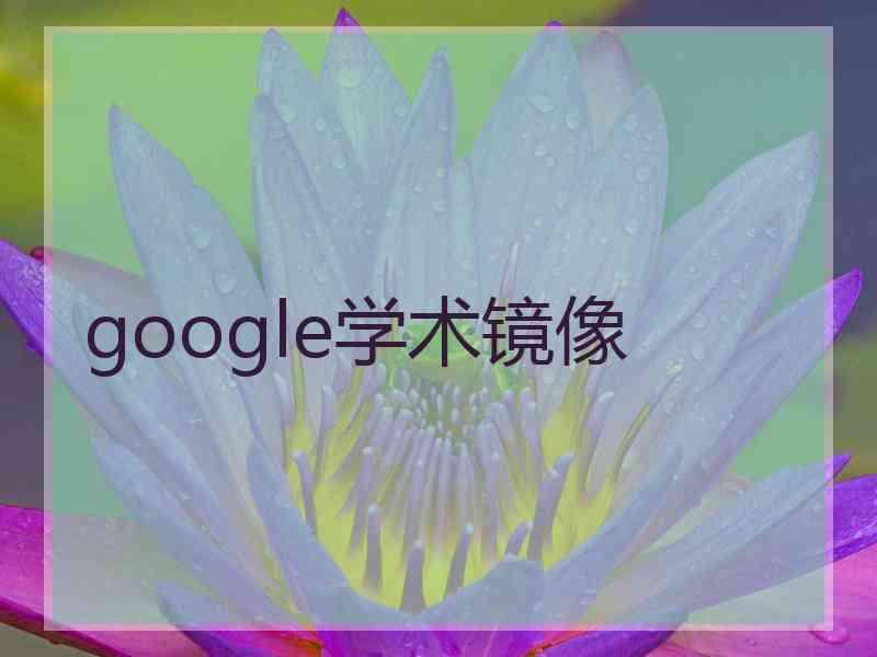 google学术镜像