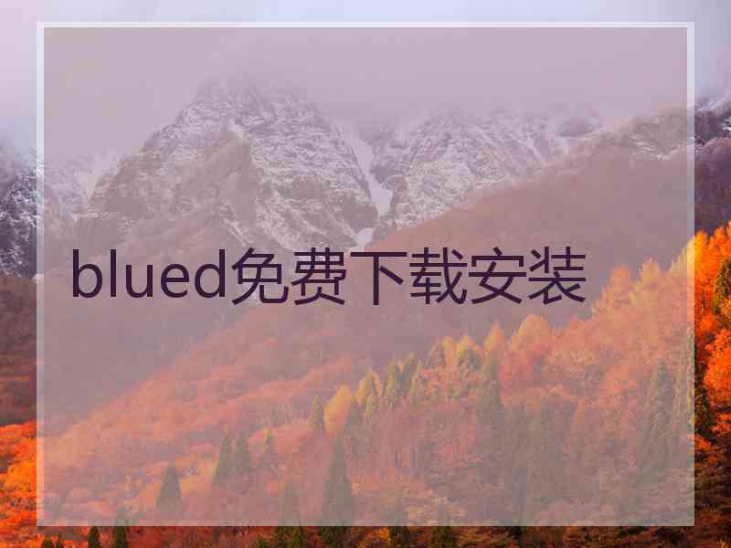 blued免费下载安装