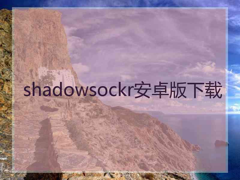 shadowsockr安卓版下载